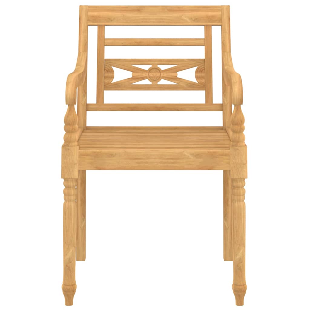 vidaXL 4 pcs conjunto lounge de jardim madeira de teca maciça