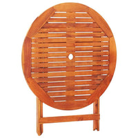 vidaXL 5 pcs conj. jantar exterior dobrável madeira eucalipto maciça