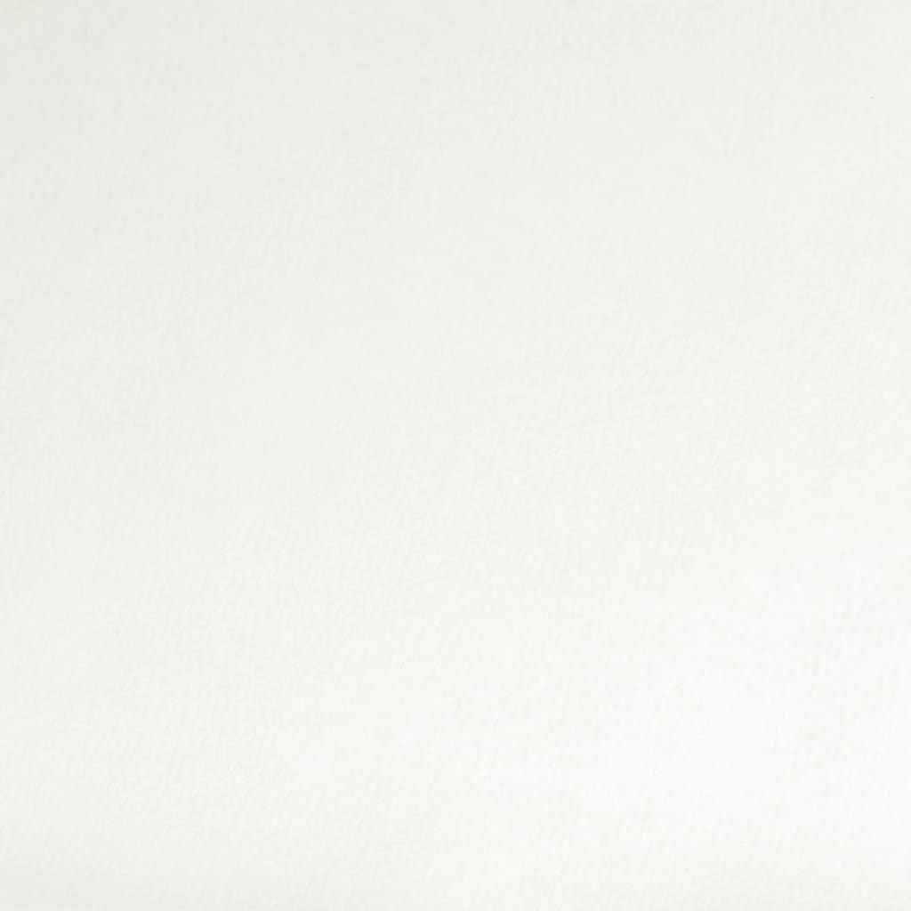 vidaXL Cadeira de jantar giratória couro artificial branco