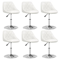 vidaXL Cadeiras de jantar 4 pcs couro artificial branco