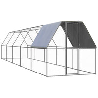 vidaXL Galinheiro de exterior 2x2x2 m aço galvanizado