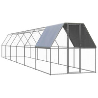 vidaXL Galinheiro de exterior 2x2x2 m aço galvanizado