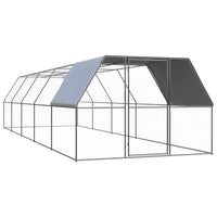 vidaXL Galinheiro de exterior 2x2x2 m aço galvanizado