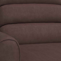 vidaXL Poltrona de massagens elevatória couro artificial castanho