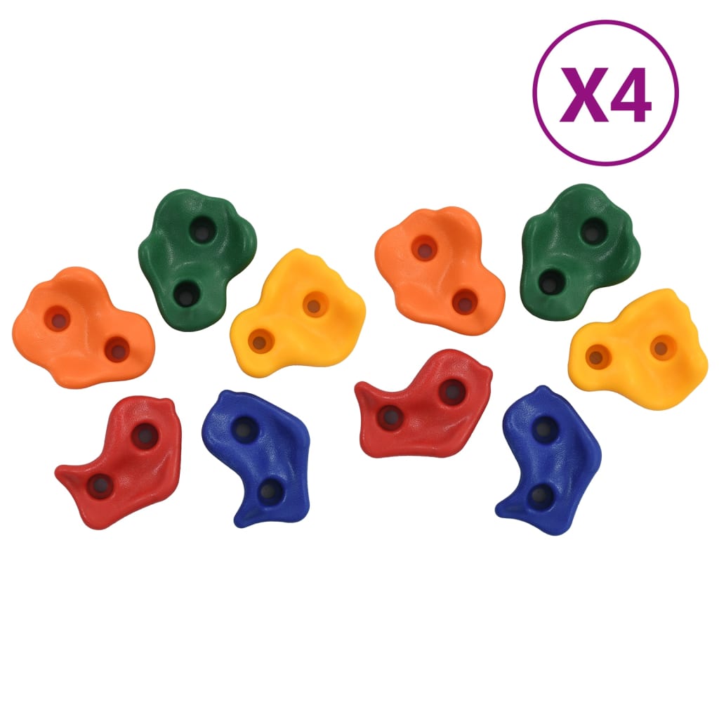 vidaXL Pedras de escalada 20 pcs multicor PE