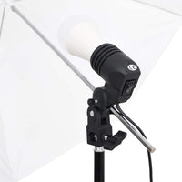 vidaXL Kit de estúdio fotográfico com conjunto de iluminação e fundo