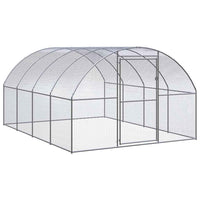 vidaXL Galinheiro de exterior 3x2x2 m aço galvanizado