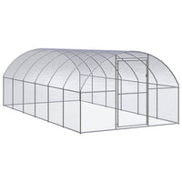 vidaXL Galinheiro de exterior 3x2x2 m aço galvanizado