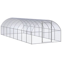 vidaXL Galinheiro de exterior 3x2x2 m aço galvanizado