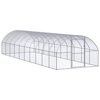 vidaXL Galinheiro de exterior 3x2x2 m aço galvanizado