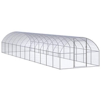 vidaXL Galinheiro de exterior 3x2x2 m aço galvanizado