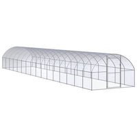 vidaXL Galinheiro de exterior 3x2x2 m aço galvanizado