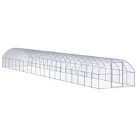vidaXL Galinheiro de exterior 3x2x2 m aço galvanizado