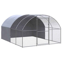 vidaXL Galinheiro de exterior 3x2x2 m aço galvanizado