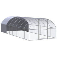 vidaXL Galinheiro de exterior 3x2x2 m aço galvanizado