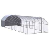 vidaXL Galinheiro de exterior 3x2x2 m aço galvanizado