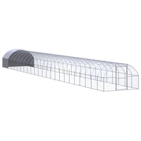 vidaXL Galinheiro de exterior 3x2x2 m aço galvanizado