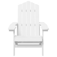 vidaXL Cadeiras de jardim Adirondack 2 pcs PEAD branco