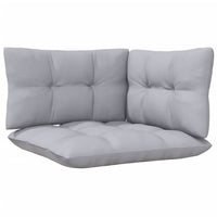 vidaXL 8 pcs conjunto lounge de jardim + almofadões cinza pinho