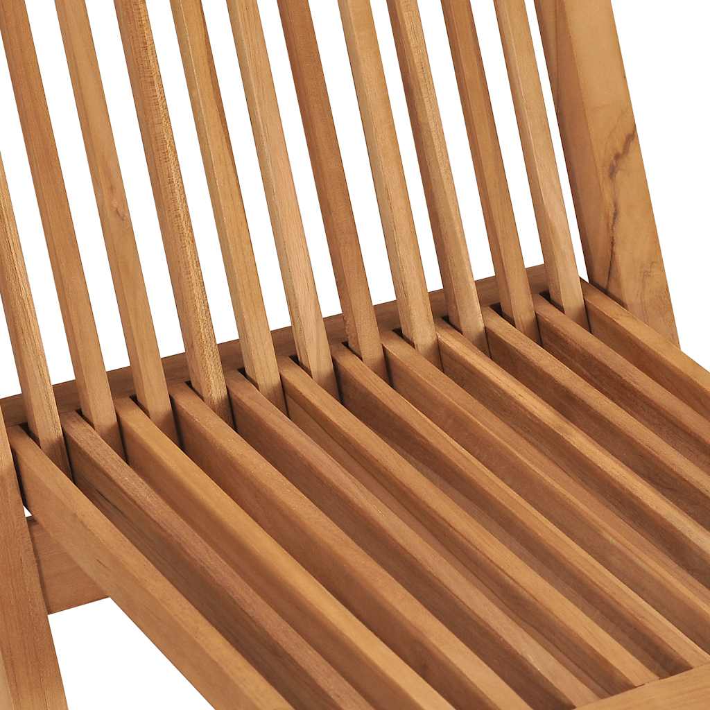 vidaXL 5 pcs conjunto jantar dobrável p/ exterior madeira teca maciça