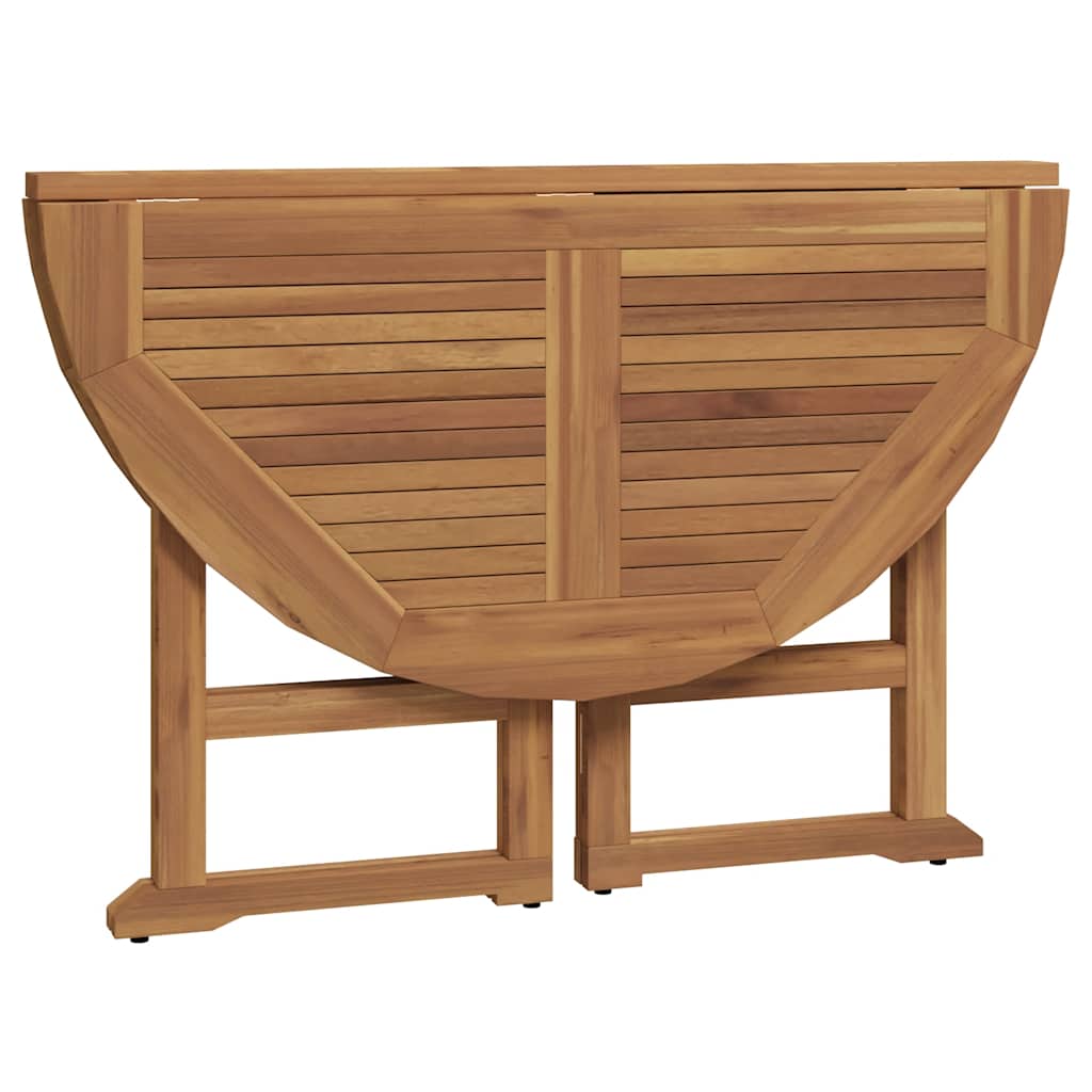 vidaXL 5 pcs conjunto jantar dobrável p/ exterior madeira teca maciça