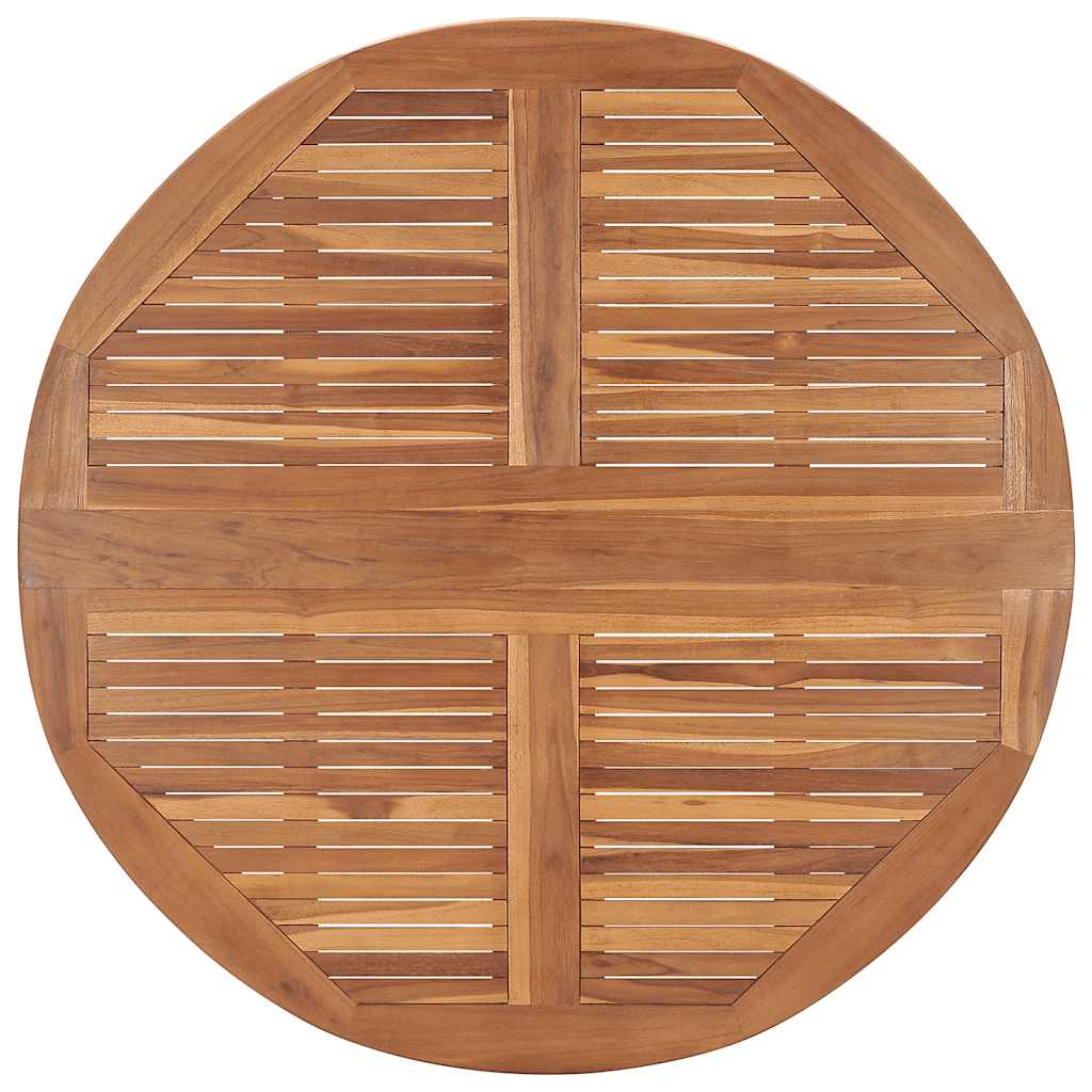 vidaXL 5 pcs conjunto jantar dobrável p/ exterior madeira teca maciça