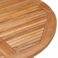vidaXL 5 pcs conjunto jantar dobrável p/ exterior madeira teca maciça