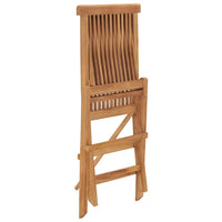 vidaXL 5 pcs conjunto jantar dobrável p/ exterior madeira teca maciça