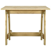 vidaXL Conjunto de jantar p/ jardim 5 pcs madeira de pinho impregnada