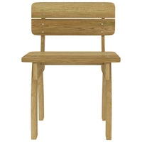 vidaXL Conjunto de jantar p/ jardim 5 pcs madeira de pinho impregnada