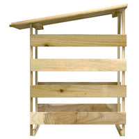 vidaXL Pérgolas com telhados 2 pcs pinho impregnado 100x90x100 cm