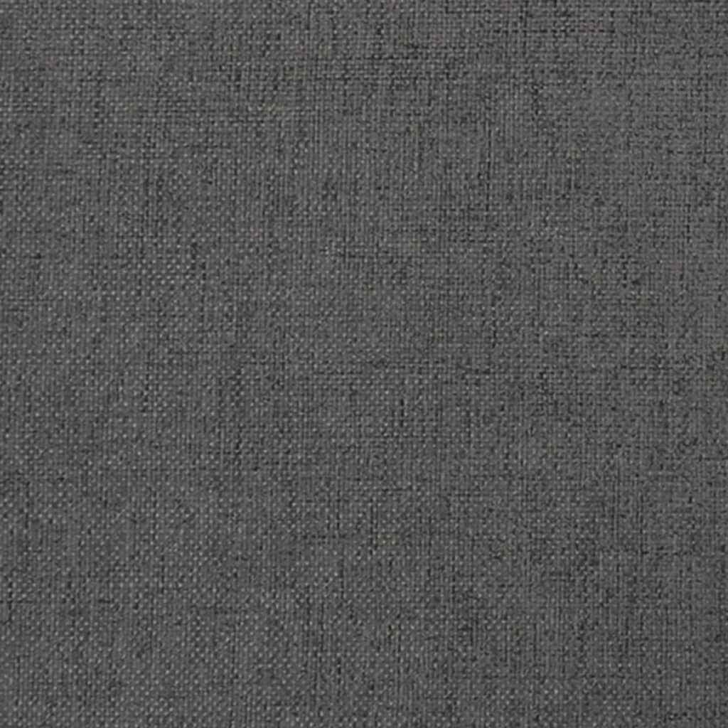 vidaXL Cadeira descanso c/ apoio couro artificial/tecido cinza-escuro