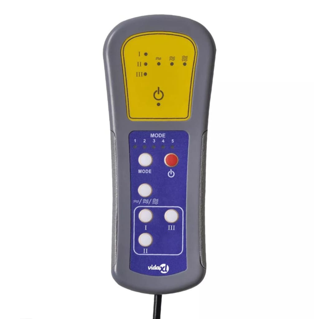 vidaXL Poltrona de massagens elétrica couro artificial preto