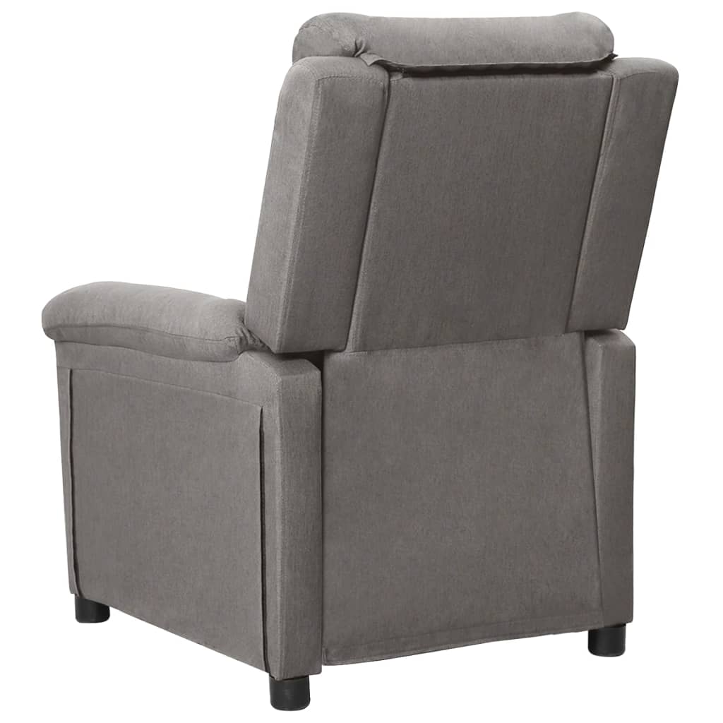 vidaXL Poltrona de massagens elétrica tecido cinza-escuro