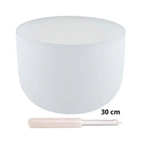 Taça sonora de cristal quartzo branco - 30 cm (432 Hertz)