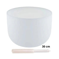 Taça sonora de cristal quartzo branco - 30 cm (432 Hertz)