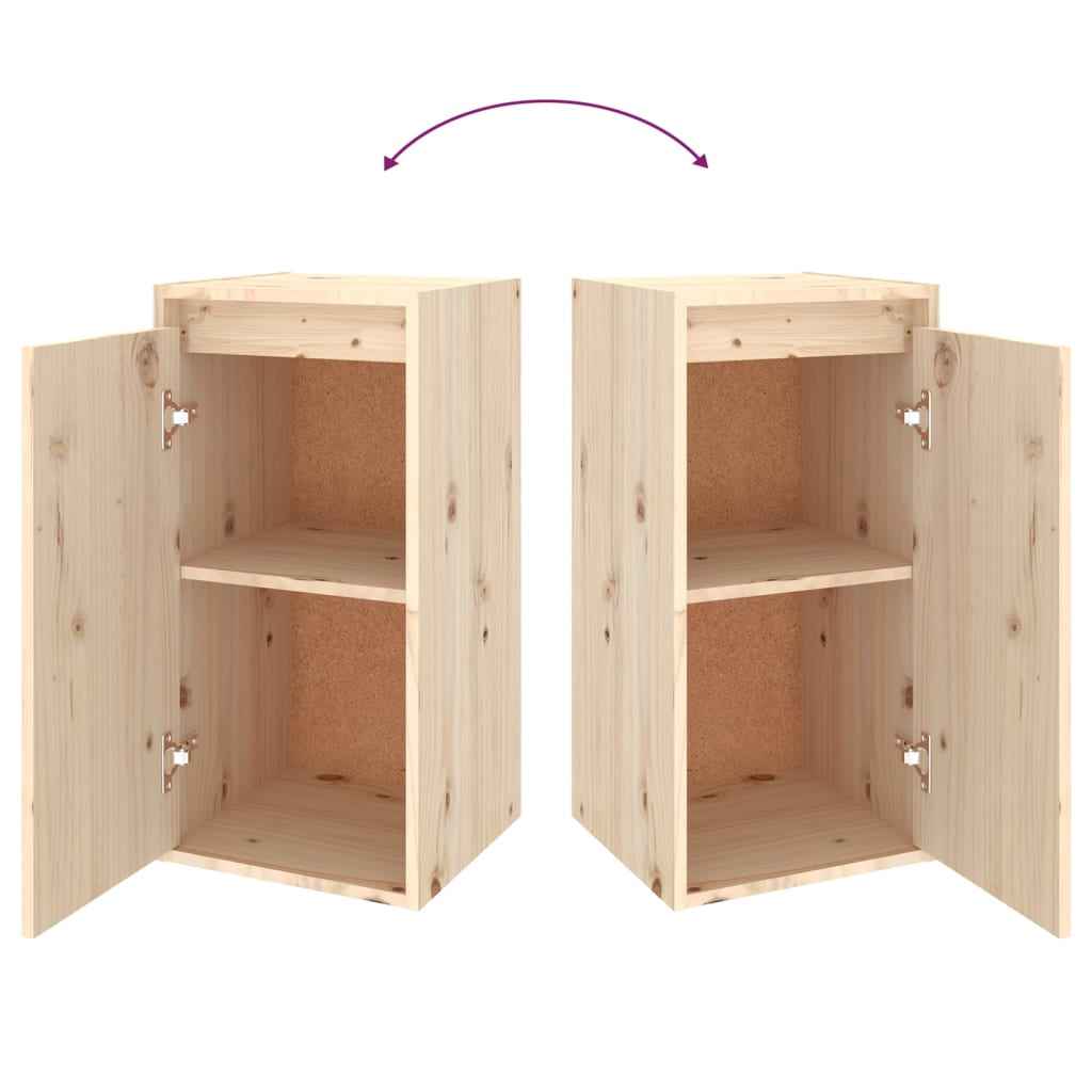 vidaXL Móveis de TV 2 pcs madeira de pinho maciça