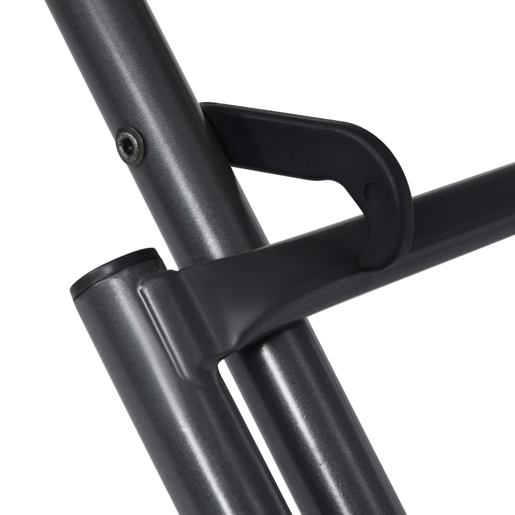 vidaXL Mesa em rede dobrável 80x80x72 cm aço antracite