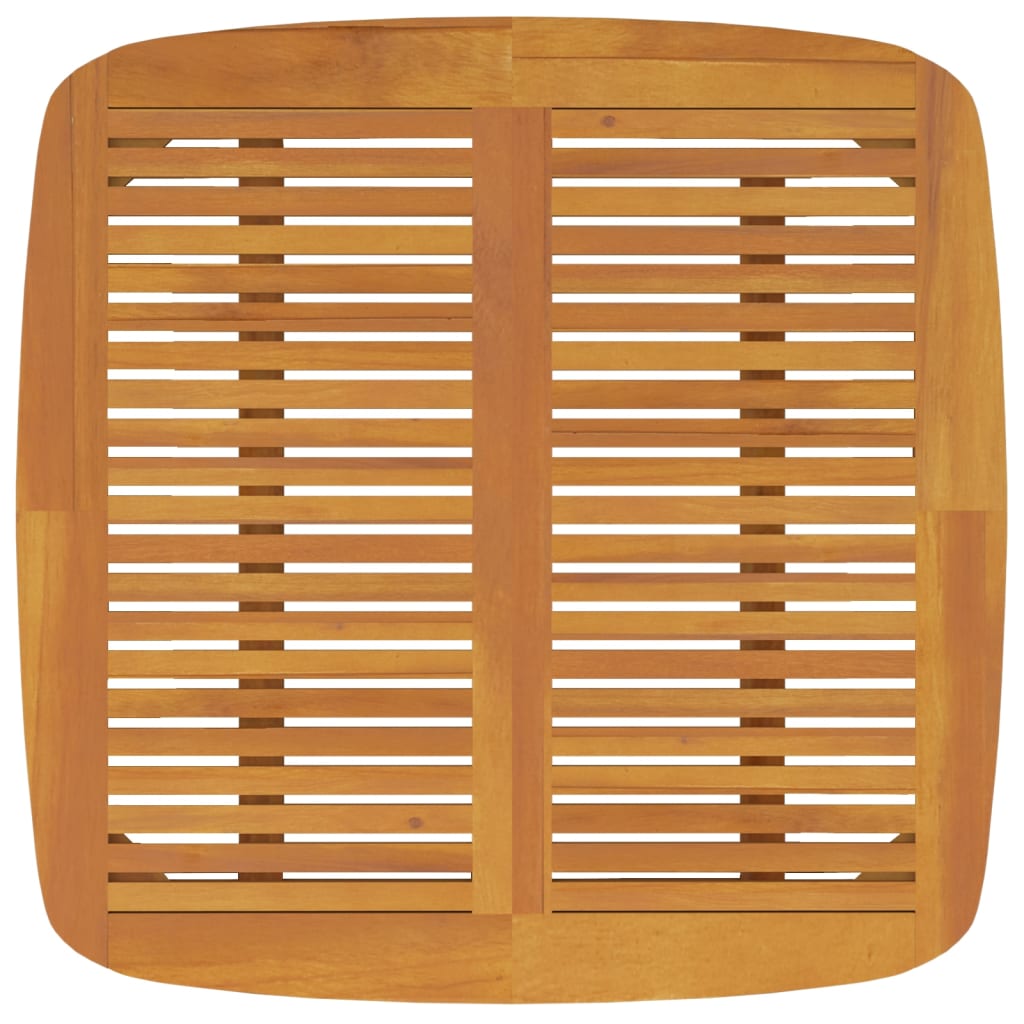 vidaXL Mesa de jardim 110x110x75 cm madeira de acácia maciça