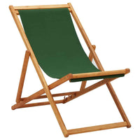 vidaXL Cadeira praia dobrável madeira de eucalipto/tecido branco nata