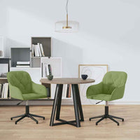 vidaXL Cadeiras de jantar giratórias 2 pcs veludo azul