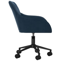 vidaXL Cadeiras de jantar giratórias 2 pcs veludo azul
