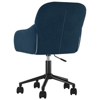 vidaXL Cadeiras de jantar giratórias 2 pcs veludo azul