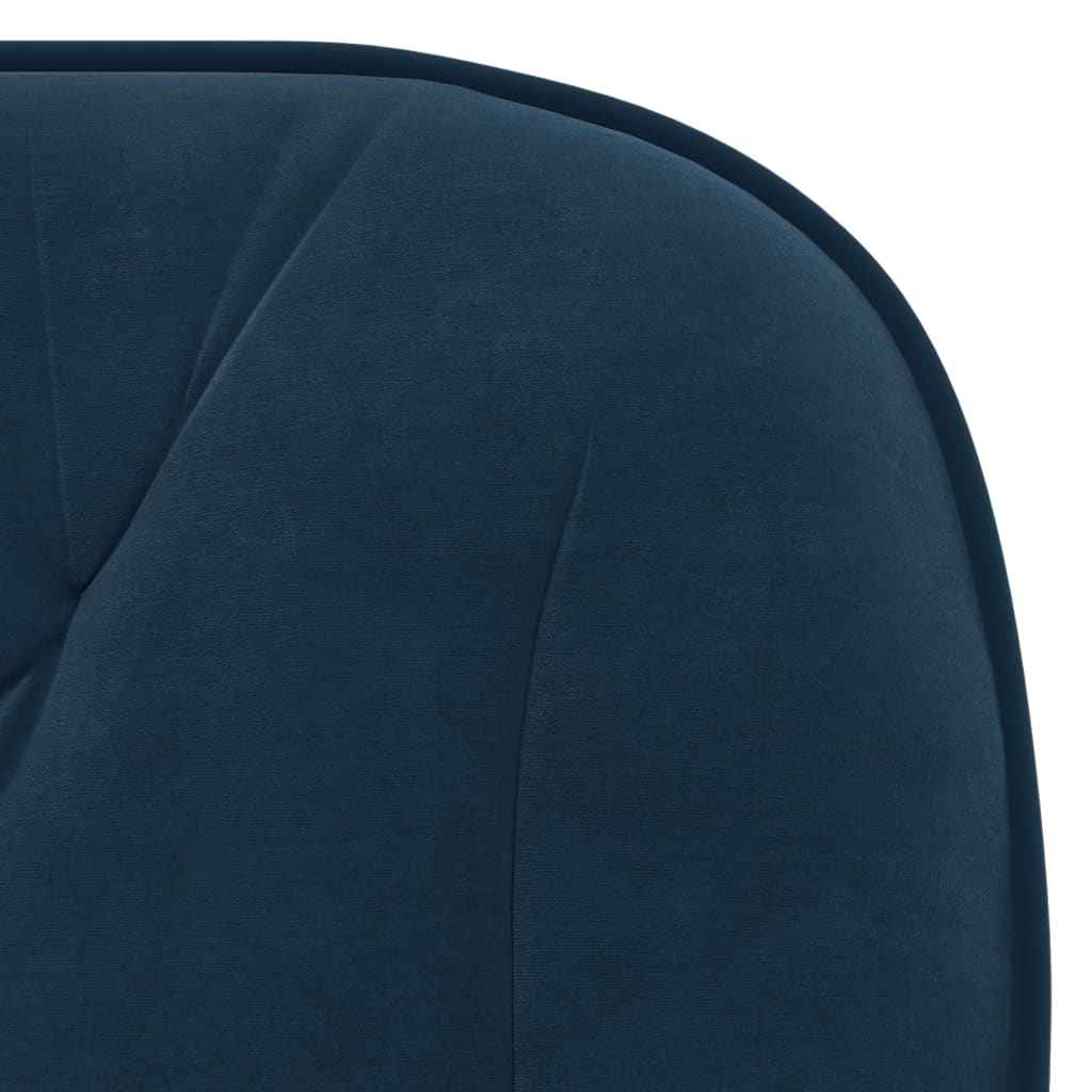vidaXL Cadeiras de jantar giratórias 2 pcs veludo azul