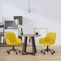 vidaXL Cadeiras de jantar giratórias 2 pcs veludo azul