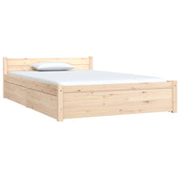 vidaXL Estrutura de cama com gavetas 135x190 cm casal