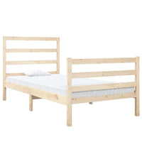 vidaXL Estrutura de cama 100x200 cm pinho maciço branco