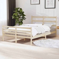 vidaXL Estrutura de cama 100x200 cm pinho maciço branco