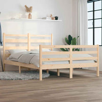 vidaXL Estrutura de cama 100x200 cm pinho maciço branco