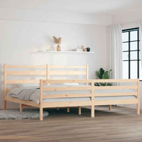 vidaXL Estrutura de cama 100x200 cm pinho maciço branco